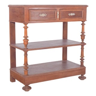 Antique Portuguese Henry II Carving Cabinet, 1920s For Sale