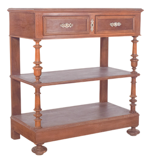 Antique Portuguese Henry II Carving Cabinet, 1920s