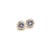 Metal Natural Tanzanite Diamond Stud Earrings 14k Y Gold 1.18 TCW Certified For Sale - Image 7 of 8