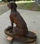 Brown Cast Iron Statue of Hunting Dog Retrieving a Pheasant, 1960s For Sale - Image 8 of 9