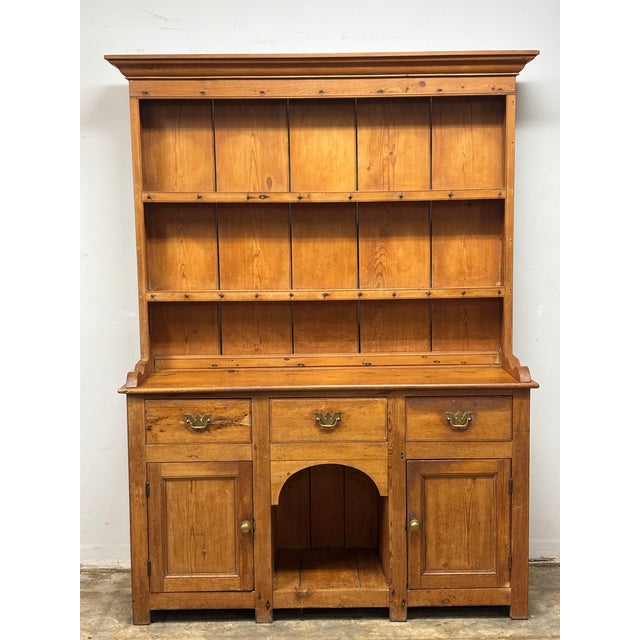 19th Century English Pine Dresser Hutch For Sale - Image 9 of 9