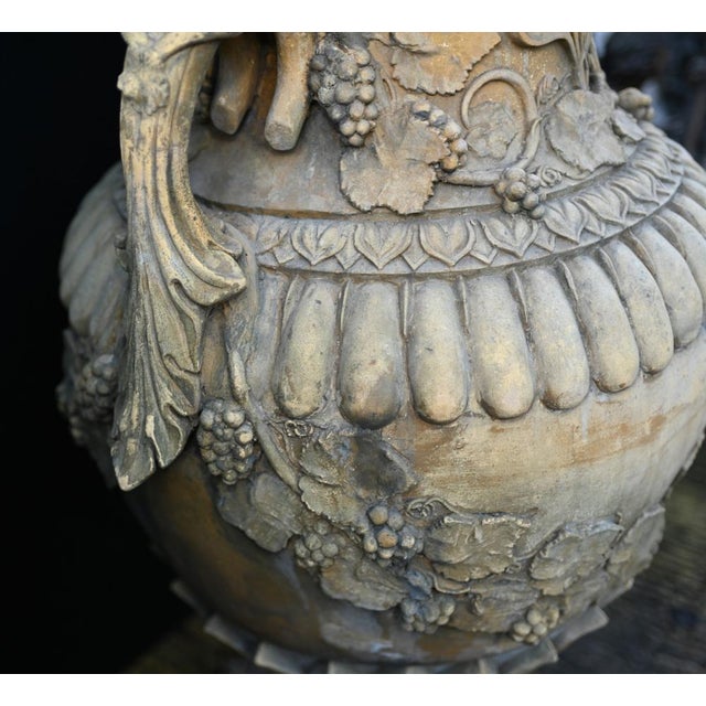 Large English Stone Garden Urns, Set of 2 For Sale - Image 13 of 18