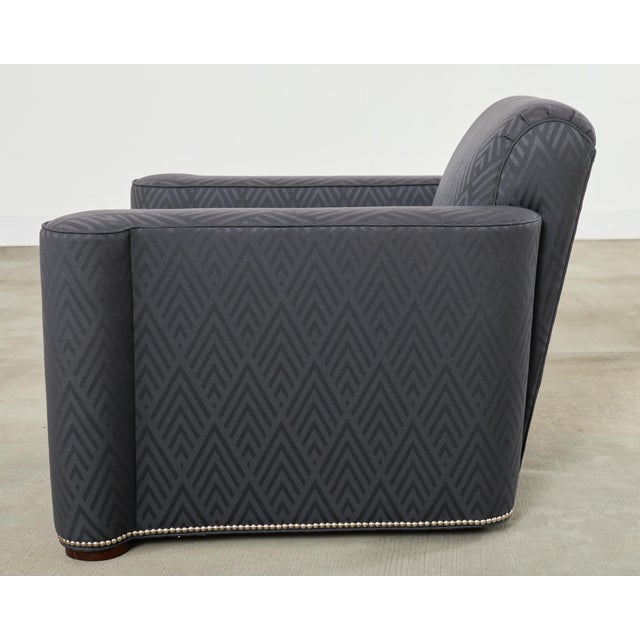 Ralph Lauren Italian Upholstered Brook Street Club Chair For Sale - Image 11 of 18