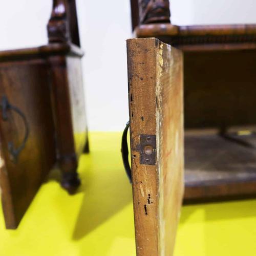 Wooden Credenzas with Carved Legs and Doors, Set of 2 For Sale - Image 17 of 18