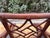 Vintage Fretwork Rattan Dining Chairs With Tropical Cushions, Set of 6 For Sale - Image 9 of 10