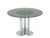 Vintage Smoked Glass & Chrome Plated Round Table Trifoglio by Sergio Asti for Poltronova, 1969 For Sale - Image 13 of 13