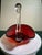 1950s Duncan and Miller Ruby Red Cranberry Glass Swan Bowl For Sale - Image 4 of 6