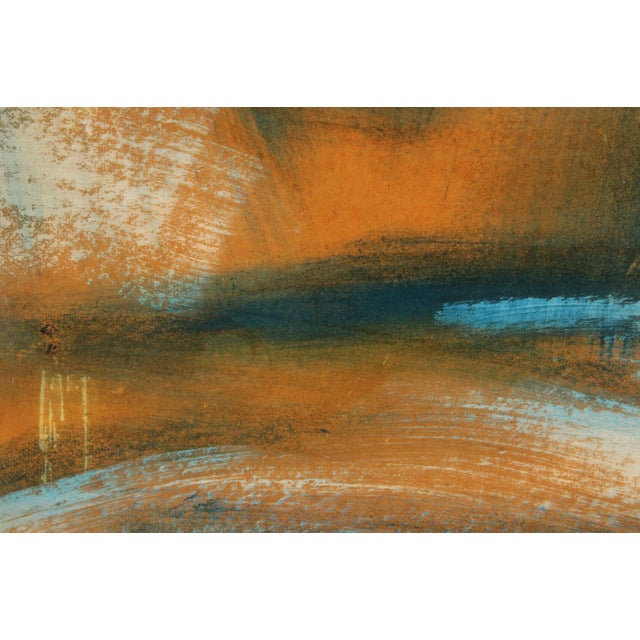 Paint Mid Century Abstract Original Painting, Framed For Sale - Image 7 of 12