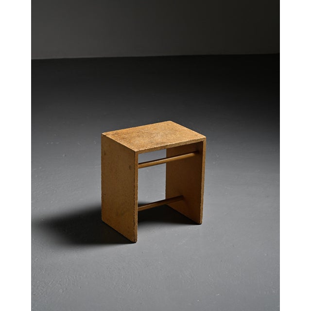 Stool designed at the Ulm School of Design (HfG Ulm), based on the model developed in 1954 by Max Bill with Hans Gugelot...