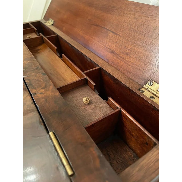 Victorian Antique Freestanding Walnut Ladies Davenport, 19th Century For Sale - Image 4 of 15