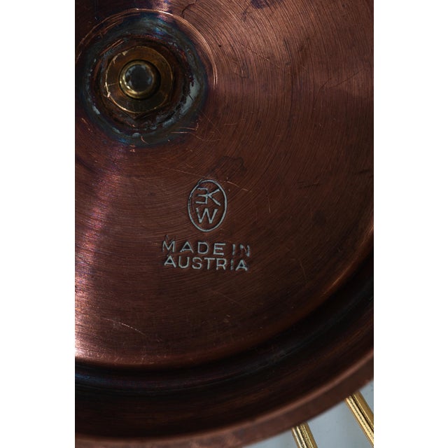 Bread Basket in Brass and Copper, Vienna, Austria, 1960s For Sale - Image 12 of 13