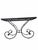 Hollywood Regency Stone Top Table with Sculptural Wrought Iron Scroll Base Vintage Hollywood Regency table featuring a...