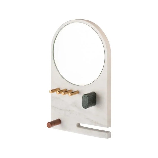 Not Yet Made - Made To Order Marble Moody Jewelry Door Mirror by Cecilia Alemagna for Kimano For Sale - Image 5 of 5