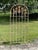 Free Standing Wrought Iron Arched Trellis With Weathered White Paint, 20th Century For Sale - Image 11 of 11