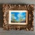 1960s Original Vintage Small Impressionists Mid Century Landscape Painting Carved Wood Frame For Sale - Image 5 of 5