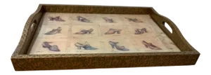 1990s Cynthia Carey Decoupage Tray