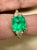 Extra Fine Colombian Emerald Ring . Size 4.25 2.58 Carat Emerald Cut Colombian Emerald &amp; 0.82 Ct of two Trillion...