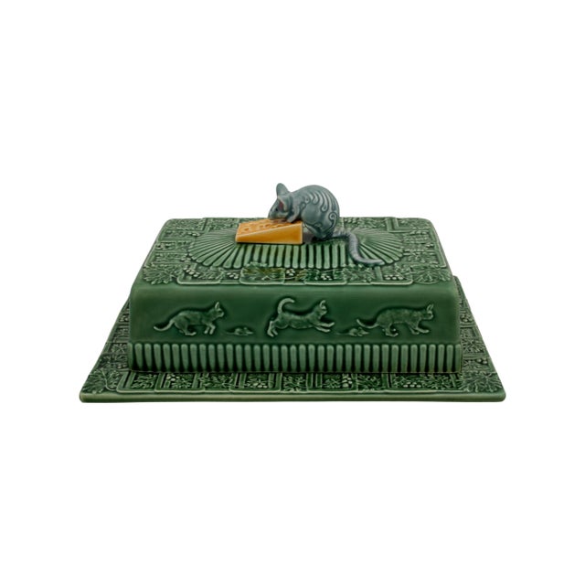 2020s Bordallo Pinheiro Mouse Cheese Tray with Lid For Sale - Image 5 of 5