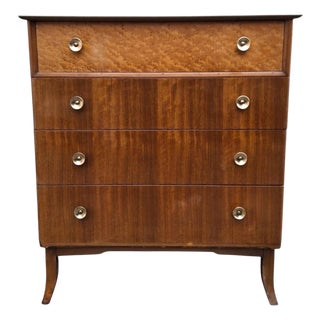 Mid-Century Modern Chest of Drawers in Walnut, 1950s For Sale