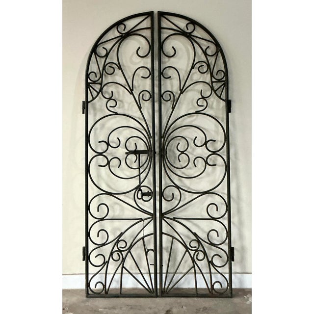 Vintage Boho Wrought Iron Gates - Set of 2 For Sale In West Palm - Image 6 of 10