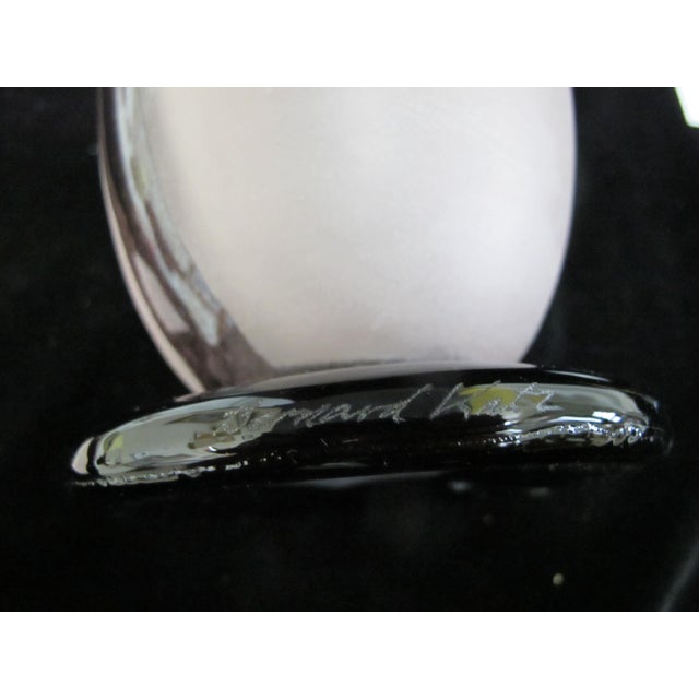 Bernard Katz Gold Topaz Hand Blown Art Glass Tree & Root 16 1/2" Tall Vase For Sale - Image 10 of 11