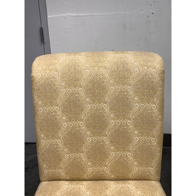 Textile Custom Design Side Dining Chairs, Pair For Sale - Image 7 of 12