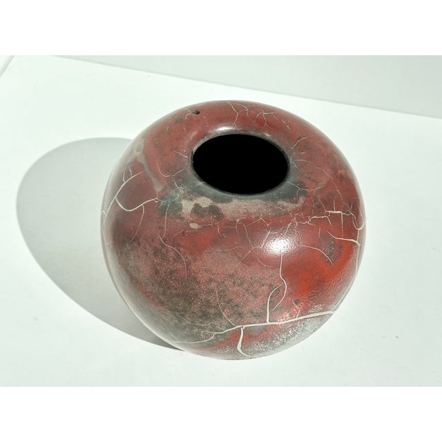 Studio Ceramic Vase in Spherical Shape by Uwe Schellbach, Germany, 1980s For Sale - Image 10 of 18