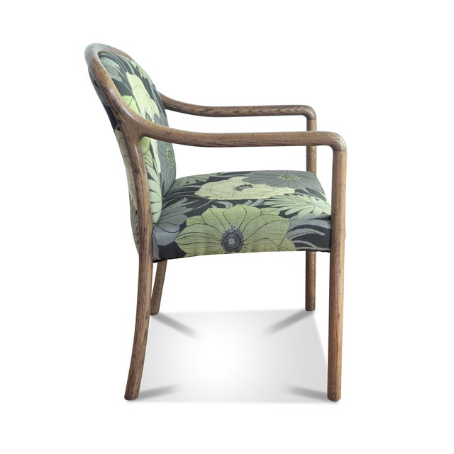 Contemporary Modern Oak Gunlocke Chair - Restored For Sale - Image 3 of 12
