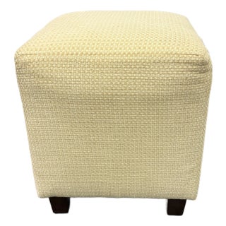 Ballard Designs Goldenrod Ottoman For Sale