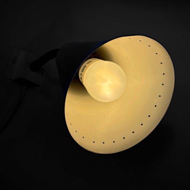 Scandinavian Wall Lamp 8826 in Brass and Steel from Böhlmarks, Sweden, 1940s For Sale - Image 6 of 12
