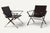 Mid-Century Modern Leather and Chrome-Plated Metal Armchairs, Italy, 1970, Set of 2 For Sale - Image 3 of 18