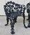 Vintage Mid-Century Victorian Revival Cast Iron Grapevine Garden Suite - 3 Pieces For Sale In Cincinnati - Image 6 of 11