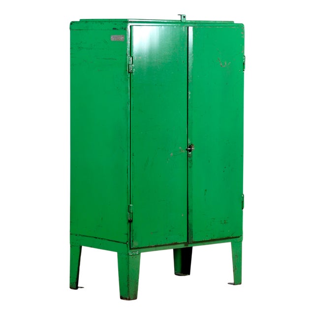Industrial Iron Cabinet, 1960s For Sale