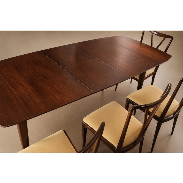 Giuseppe Scapinelli Extendable Brazilian Rosewood Dining Table, Brazil, 1950s For Sale - Image 14 of 18