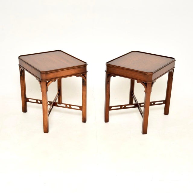 Antique Georgian Side Tables, 1930s, Set of 2 For Sale - Image 4 of 11