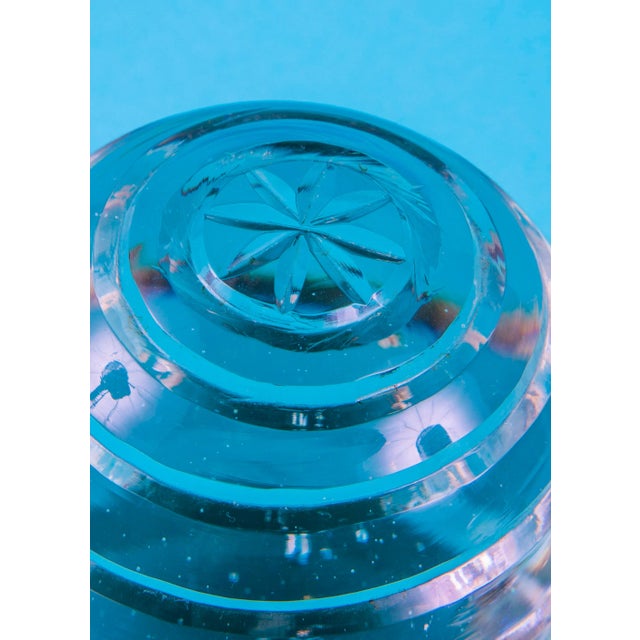 Glass Grooved Glass Bookends For Sale - Image 7 of 10