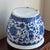 1980s Large Chinoiserie Fishbowl Style Porcelain Planter For Sale - Image 10 of 12