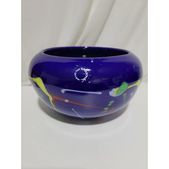 V. Nason & Co. 1980s Italian Modern Art Glass Bowl by v. Nason, Signed and Numbered For Sale - Image 4 of 10