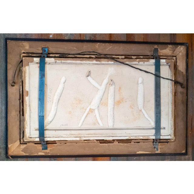 19th or 20th Century Neo-Classical Polychrome Plaster Plaque After Bertel Thorvaldsen For Sale - Image 13 of 18