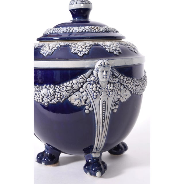 Early 20th Century German Porcelain Covered Decorative Piece For Sale - Image 5 of 10