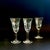 1950s Mid-Century Modern Etched Cordial Glasses - Set of 3 For Sale - Image 4 of 5