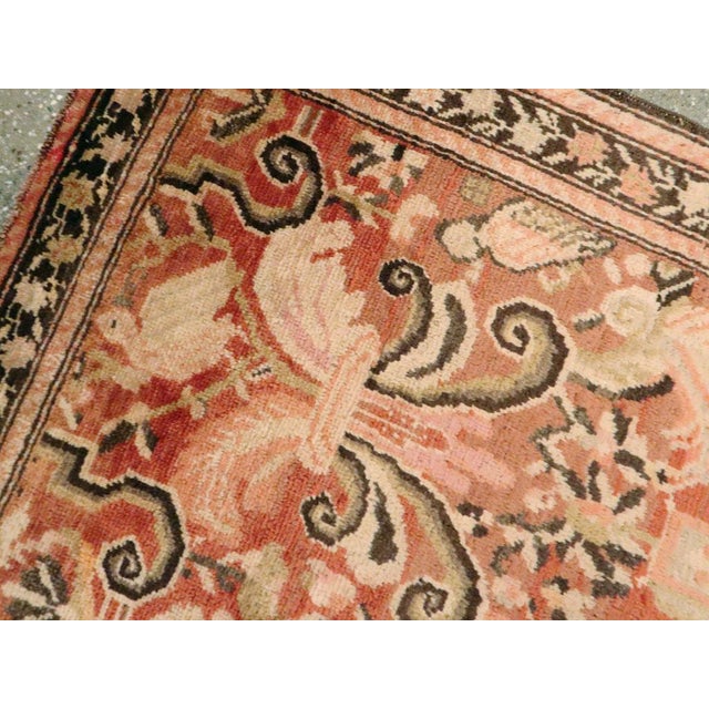 Terra Cotta Galerie Shabab Collection Mid-20th Century Caucasian Karabagh Rug For Sale - Image 8 of 10