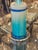 Early 21st Century Murano Blue Glass Column Lamps - a Pair For Sale - Image 5 of 7