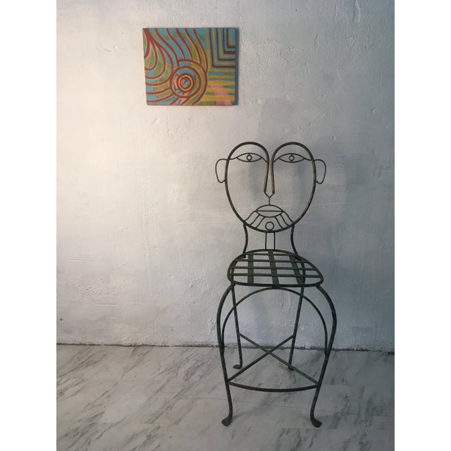 Paint Vintage Abstract, Signed For Sale - Image 7 of 8