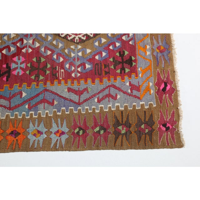 Handmade Flatweave Kilim Runner For Sale In Tampa - Image 6 of 10