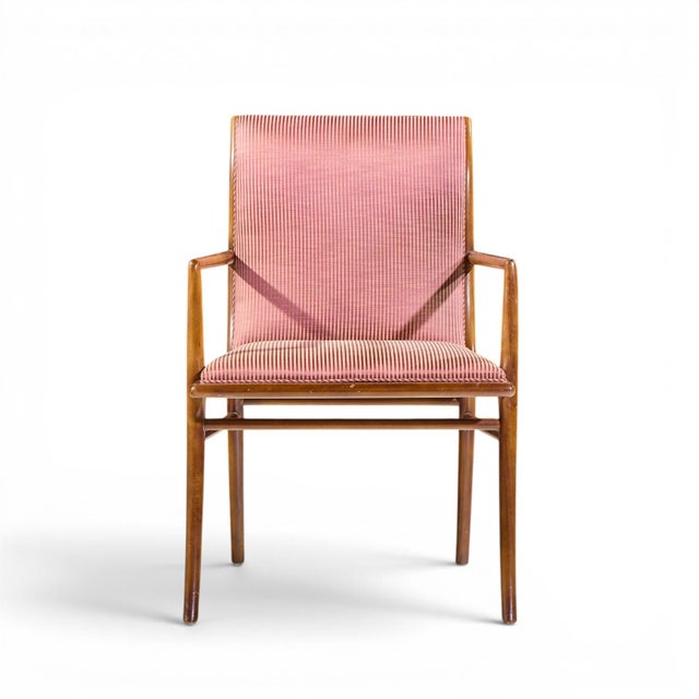 Robsjohn-Gibbings for Widdicomb Mid Century Walnut Dining Chairs - Set of 6 For Sale - Image 11 of 17