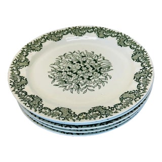 Vintage Royal China National Brotherhood of Operative Potters Luncheon Plates Set of 5 For Sale