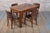 Art Deco Dining Set in Beech, Spruce and Walnut Veneer, Czech, 1920s, Set of 5 For Sale - Image 4 of 13