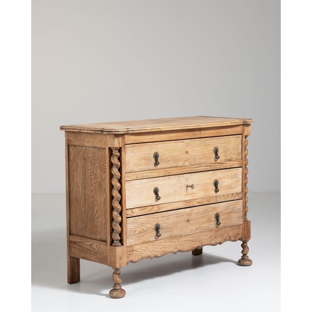 Traditional Eclectic Oak and Pine Chest of Drawers, Antique, France, Circa 1900 For Sale - Image 3 of 12