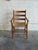 Mid-Century Modern Vintage Danish Pine Armchair Rush Seat Scandinavian Mid Century For Sale - Image 3 of 7